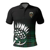 McAlpine Ancient Tartan Crest Polo Shirt - Thistle Black Style